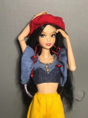 Muñeca de vinilo de 14 pulgadas resistente al desgaste para regalo de cumpleaños
