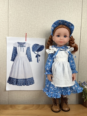 Muñeca personalizada de 18 pulgadas de niña estadounidense OEM Diseño original Outfits diferentes Estilo Show Case