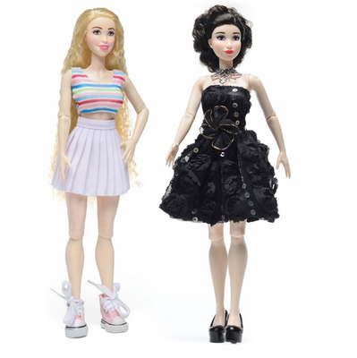 Bajo MOQ diseño original de personalización ropa de muñeca de moda de 30 cm para muñecas Barbie