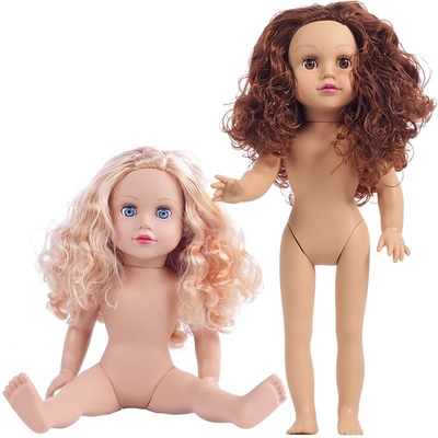 18 pulgadas Muñeca Afroamericana Serie de Moda Número para el Juego y el Aprendizaje de las Niñas