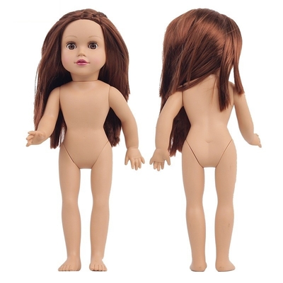 18 pulgadas Muñeca Afroamericana Serie de Moda Número para el Juego y el Aprendizaje de las Niñas