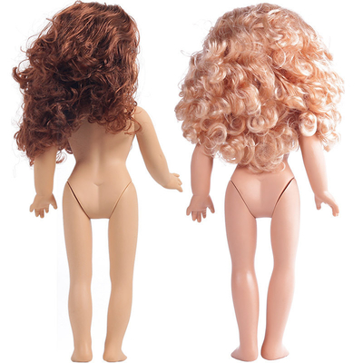 Trajes personalizados Trajes de 18 pulgadas Muñeca afroamericana Muñeca de 45 cm Muñeca para niñas Piel blanca marrón