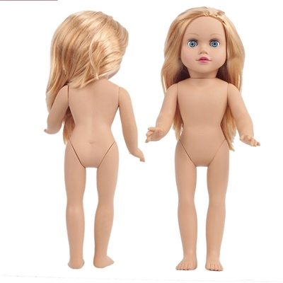 Trajes personalizados Trajes de 18 pulgadas Muñeca afroamericana Muñeca de 45 cm Muñeca para niñas Piel blanca marrón