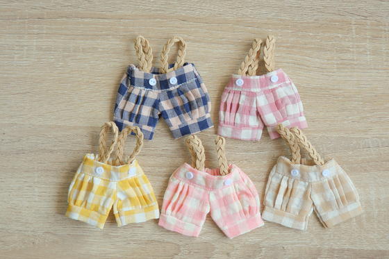 Mini ropa de muñeca de algodón Manga larga bolsas de vestido accesorios de muñeca