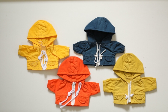 Personalización juguete de peluche oso jeans trench abrigo jeans cambio de juguetes para niños