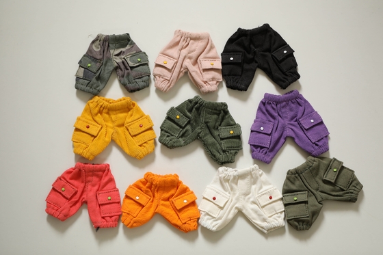 Personalización juguete de peluche oso jeans trench abrigo jeans cambio de juguetes para niños