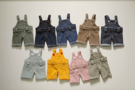 Personalización juguete de peluche oso jeans trench abrigo jeans cambio de juguetes para niños