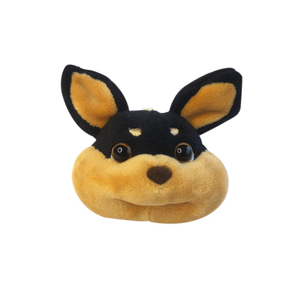 Cute algodón personalizado de peluche muñeca de perro llavero para la decoración de la bolsa