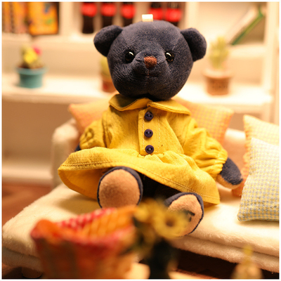 Animales de peluche a medida Muñecos de peluche de peluche de osos con llavero de juguete de peluche