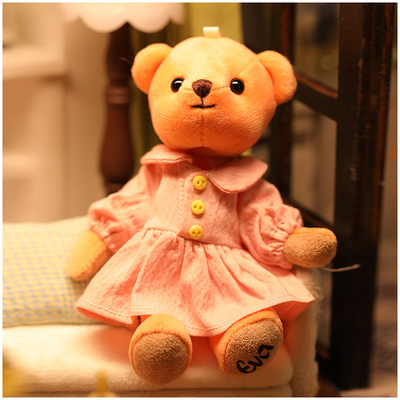 Animales de peluche a medida Muñecos de peluche de peluche de osos con llavero de juguete de peluche