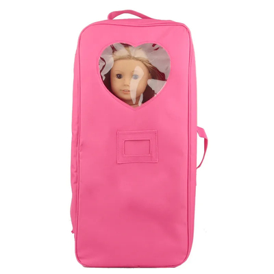 18 pulgadas muñecas almacenamiento de viaje portador maleta bolso mochila para el estilo americano niña niños regalo