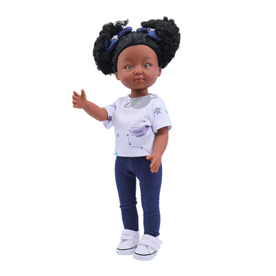 12 pulgadas muñeca negra realista ropa de muñeca africana regalo muñecas negras para niños ropa de muñeca niña americana