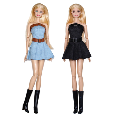 Muñecas de colección de algodón personalizadas de 11,5 pulgadas con vestido para muñecas Barbie